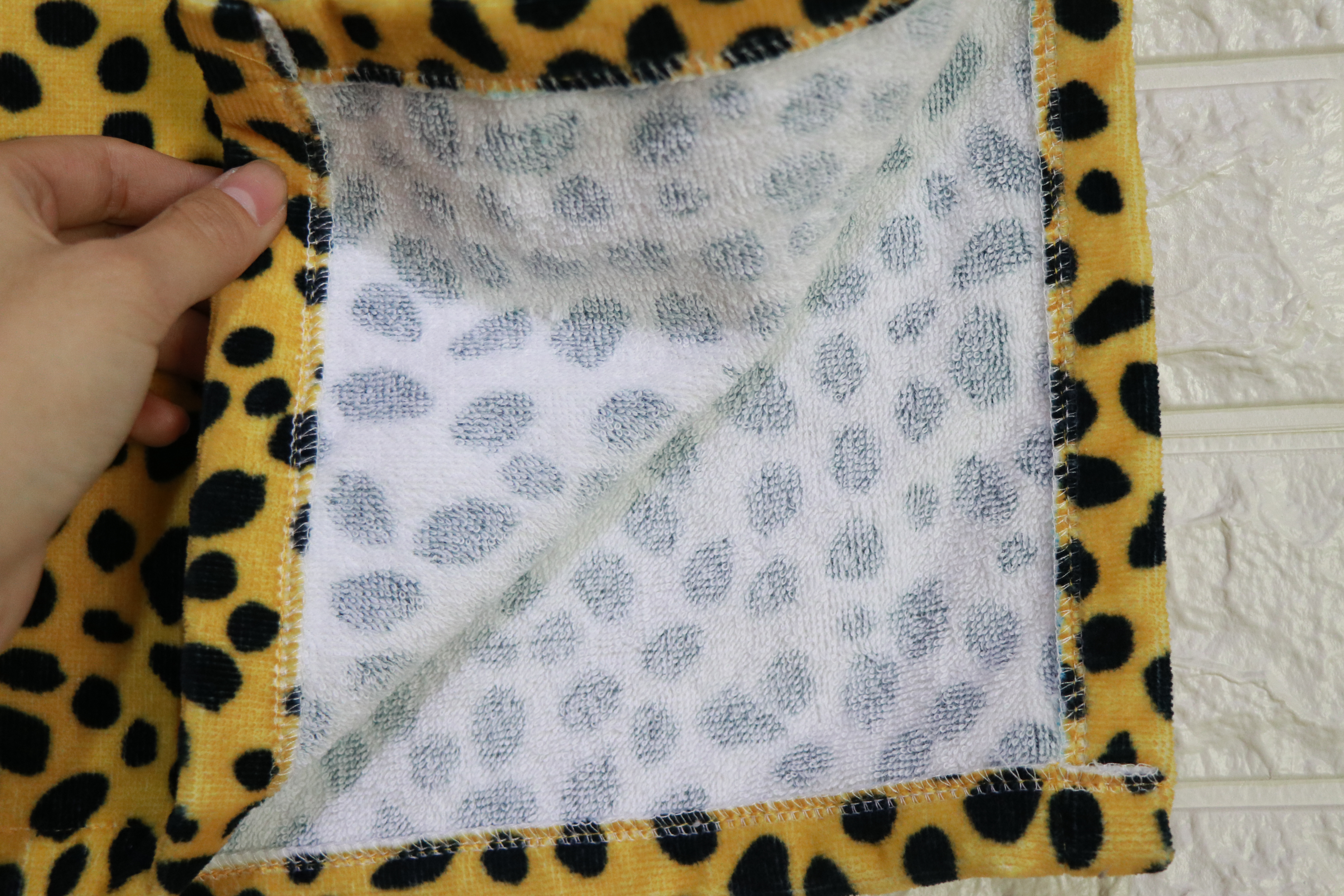 Poncho printed Children bathrobe