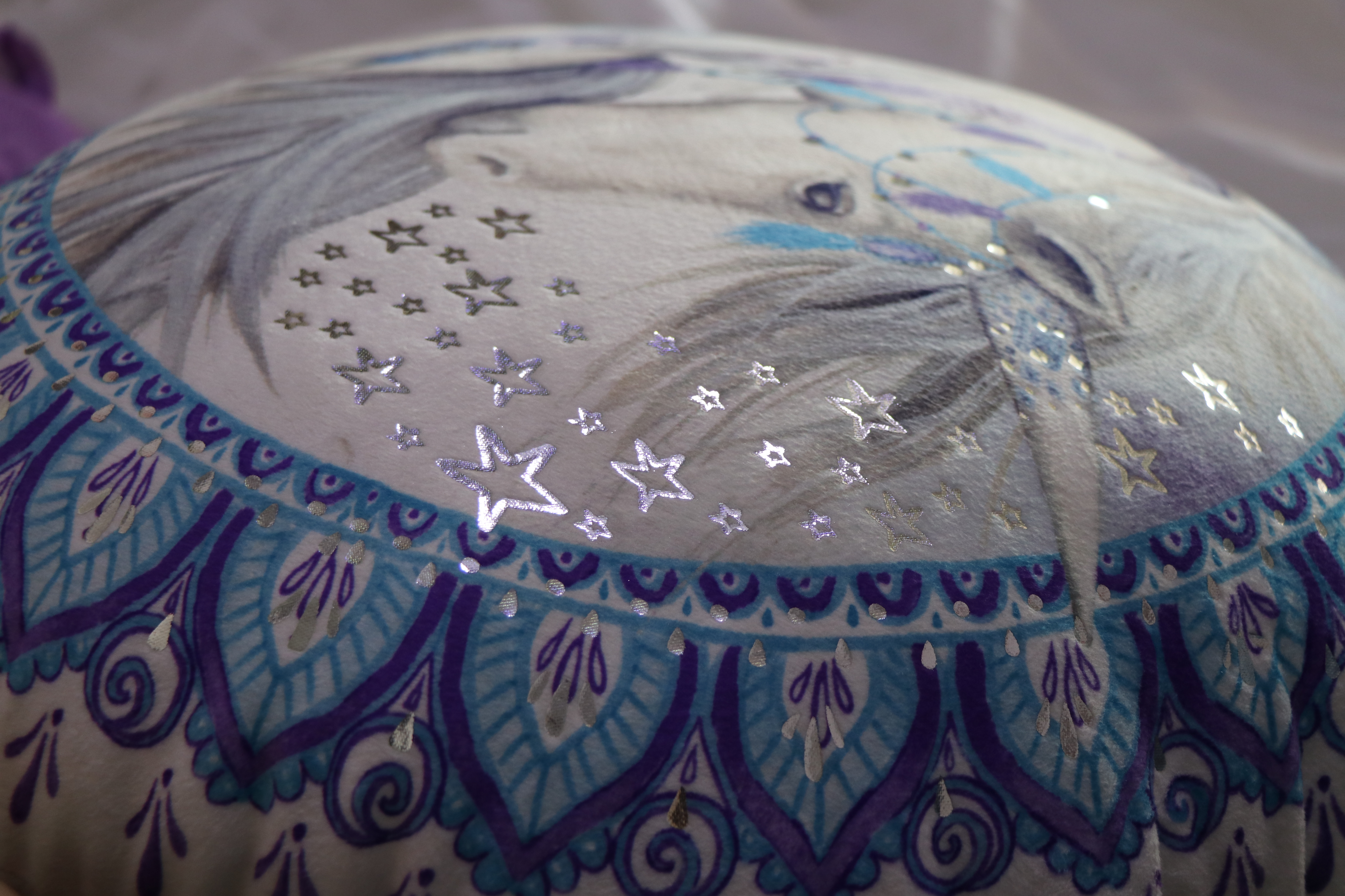 Gold stamp Cushion