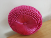 Red pleated emboridery Cushion
