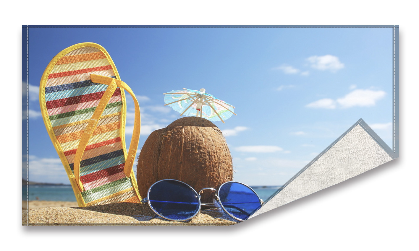 Printed beach towel